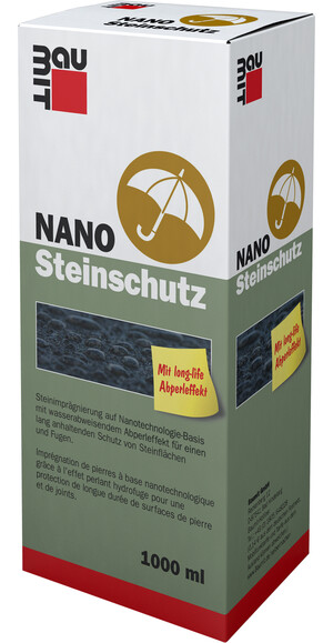 Der Baumit NANO Steinschutz ist in einer 1 l Flasche erhältlich.