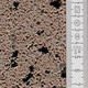 Échantillon de couleur Baumit crépi mosaïque M 340 Babia avec effet mica et graduation.