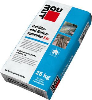 Der Baumit Gefälle- und Betonspachtel Fix ist im 25 kg Papiersack erhältlich.
