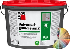 L'apprêt universel est disponible en seau de 15 kg, coloré.