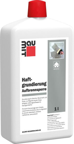 La couche d'accrochage Baumit est disponible en bouteille de 1 litre.