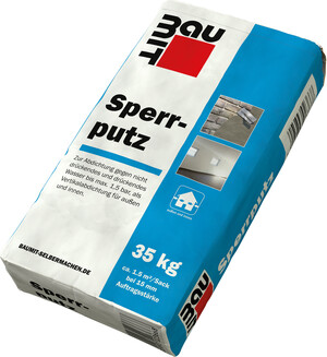 Der Baumit Sperrputz ist im 35 kg Papiersack erhältlich.