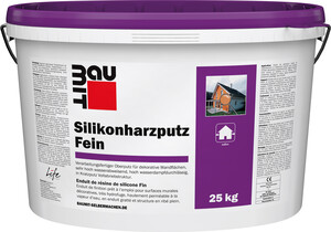 Der Silikonharzputz Fein ist in der Farbe Weiss im 25 kg Eimer erhältlich.