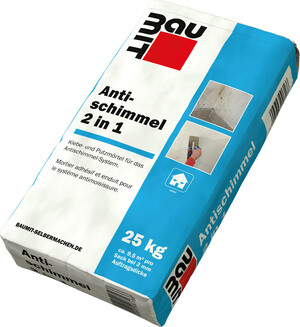 Der Putz Antischimmel 2 in 1 von Baumit ist im 25 kg Papiersack erhältlich und eco-zertifiziert.