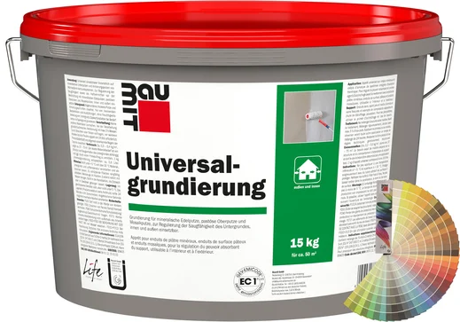 L'appr&ecirc;t universel est disponible en seau de 15 kg, color&eacute;.