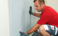 5 Poser une plaque de silicate de calcium en adhérence