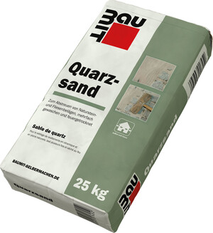 Der Quarzsand von Baumit ist in 25 Kilo Säcken erhältlich.