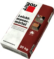 !Der Baumit Leichtmauermörtel ist im 20 kg Papiersack erhältlich.!