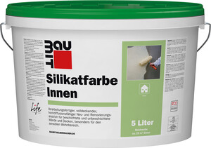 Die Baumit Silikatfarbe Innen ist in Weiss im 5 l Kunststoffeimer erhältlich.