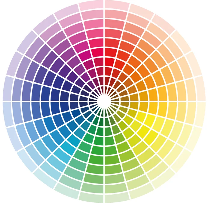 Nuancier permettant de choisir les couleurs de peinture adaptées aux projets de bricolage et de rénovation.