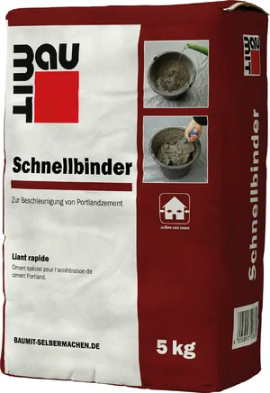 L'accélérateur de prise Baumit est disponible en sac en papier de 5 kg.