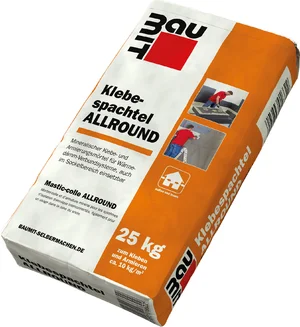 Le mortier adhésif ALLROUND Baumit est disponible en sac en papier de 25 kg.