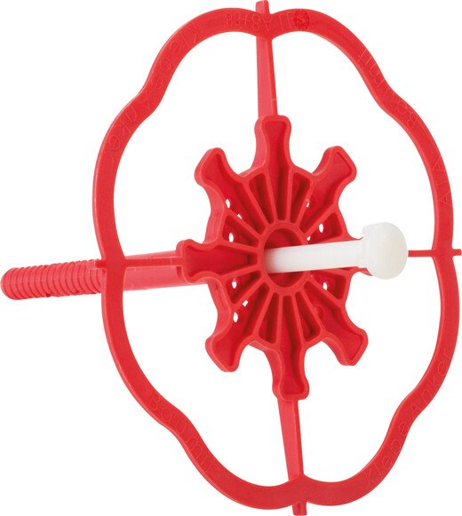 Cheville isolante sans pont thermique pour la fixation statiquement pertinente des panneaux isolants EPS et EPS open.