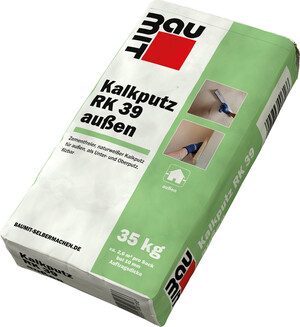 Der Baumit Kalkputz RK 39 aussen ist im 35 kg Papiersack erhältlich.