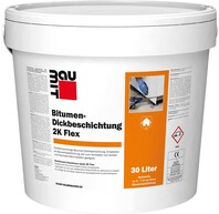 Die Baumit Bitumen-Dickbeschichtung 2K Flex ist für die Bauwerksabdichtung bestens geeignet.