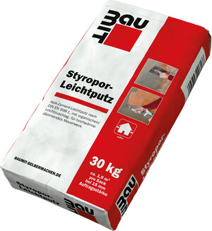 !Der Baumit Styropor-Leichtputz ist im 30 kg Papiersack erhältlich.!