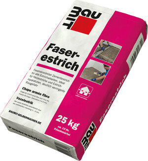 La chape fibrée Baumit est disponible en sac en papier de 25 kg.