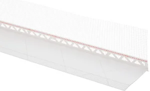Das Einsteckprofil ist ein Bestandteil des Sockelprofilsystems Thermotop Evo.