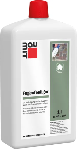 Der Baumit Fugenfestiger ist in einer 1 l Kunststoffflasche erhältlich.