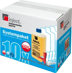 !Das inject Mauwerkssperre Systempaket ist gegen aufsteigende Feuchtigkeit im Mauerwerk.!