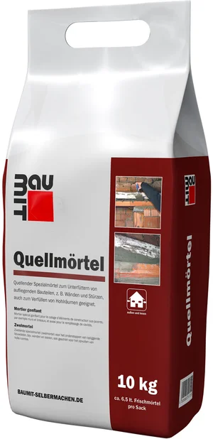 Le mortier expansif Baumit est disponible en sac en film plastique de 10 kg.