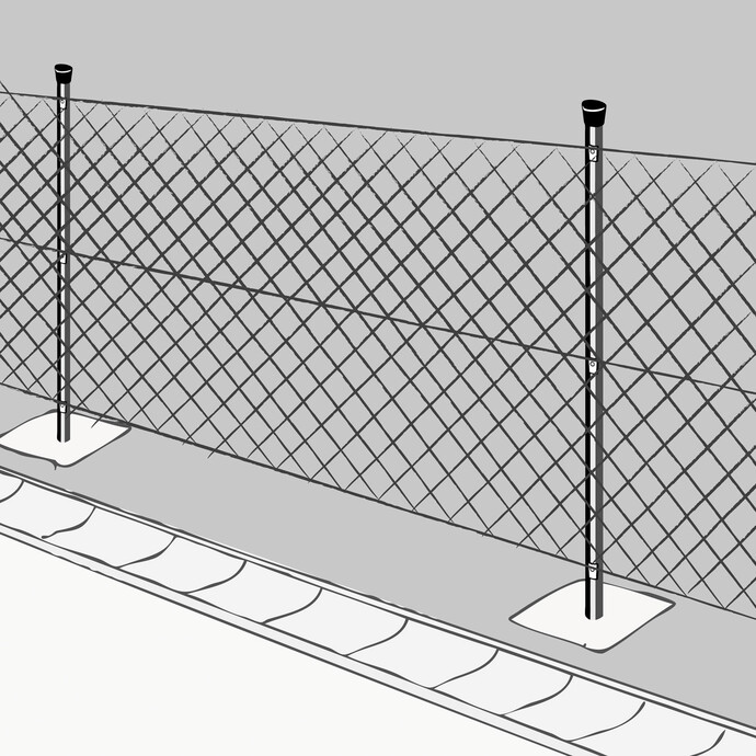 Die Zaunsäulen sind fertig gesetzt. Der verarbeitete Garten- und Landschaftsbaubeton Fix ist bereits nach 24 Stunden belastbar. Auch Wäschespinnen können ganz einfach auf diese Weise mit dem Garten- und Landschaftsbaubeton Fix gesetzt werden.