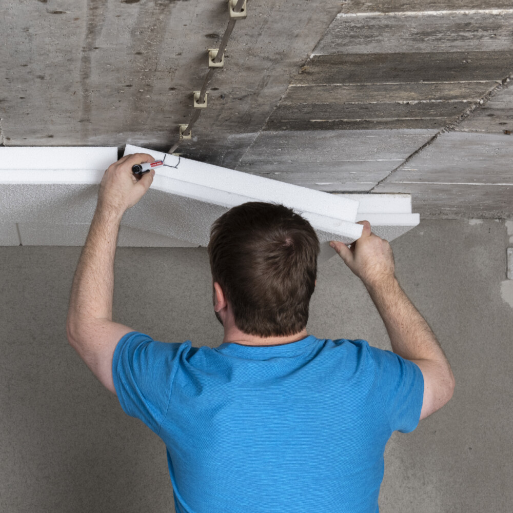 styropor decke kleben