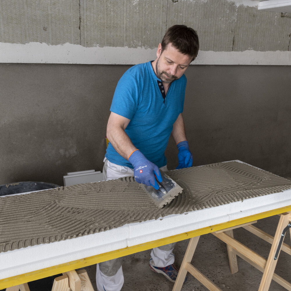 EPS (Styropor) Kellerdeckendämmung kleben - Kellerdeckendämmung EPS