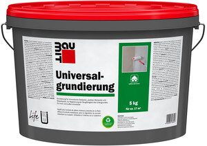 Die Universalgrundierung ist im 5 kg Eimer in der Farbe Weiss erhältlich.