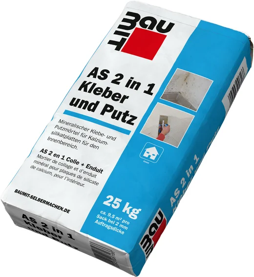 Der Putz Antischimmel 2 in 1 von Baumit ist im 25 kg Papiersack erhältlich und eco-zertifiziert.