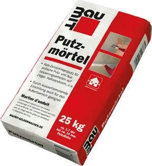 Der Baumit Putzmörtel ist im 25 kg Papiersack erhältlich.